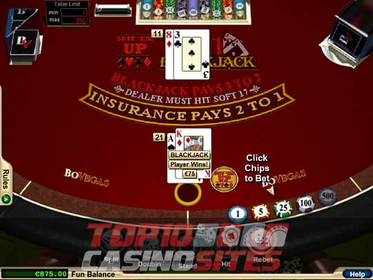 seven mile casino blackjack